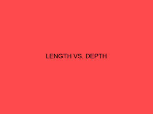 Length vs. Depth: What's the Difference? - Main Difference